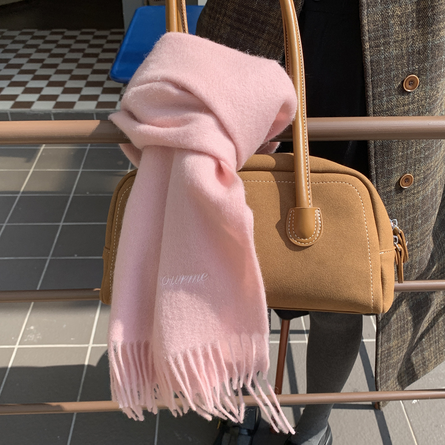 内蒙古100%纯羊毛围巾女冬季韩系粉色流苏短款保暖小围巾搭配披肩,服饰配件/皮带/帽子/围巾,围巾/丝巾/披肩,淘宝优惠券,粉丝福利购,淘宝优惠卷