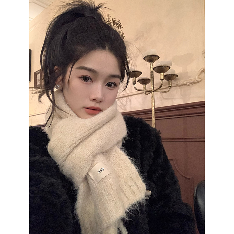 围巾秋冬贴布韩系休闲男女保暖