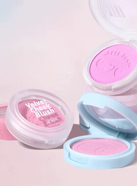 JILL LEEN单色缤纷哑光柔雾腮红提亮膨胀色高光修容女蜜桃腮紫