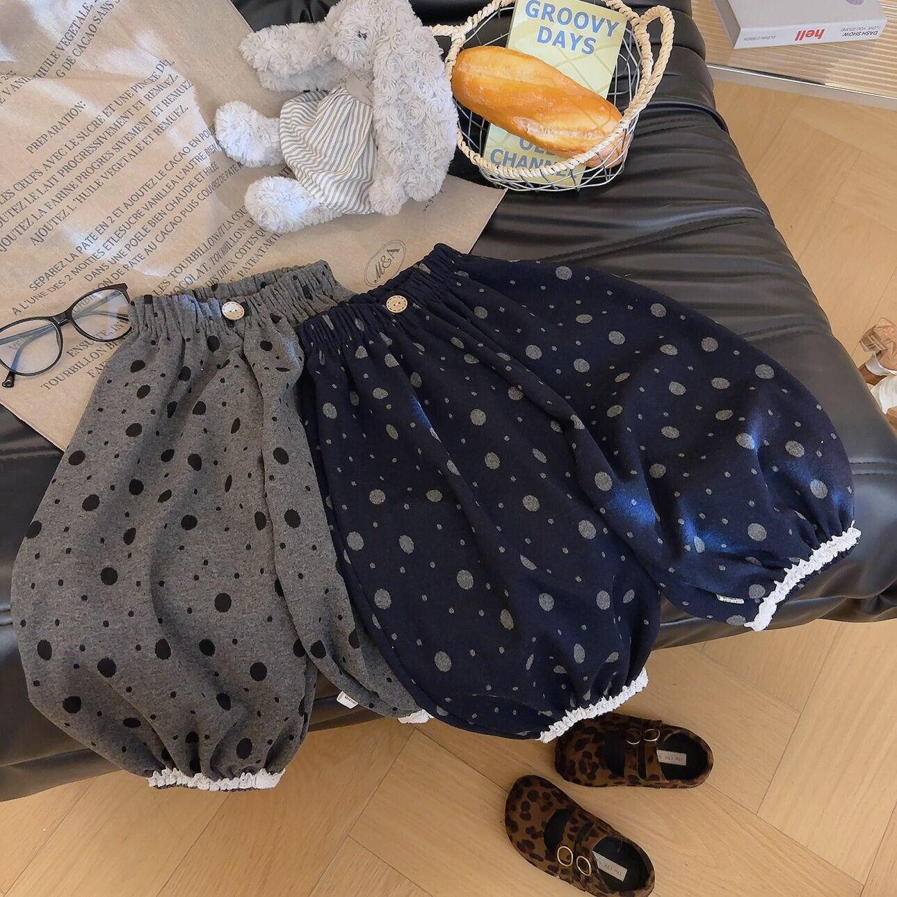 【校园神裤】女童秋季韩系休闲裤百搭波点灯笼裤长裤宝宝裤子
