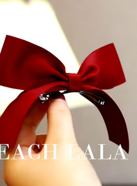 在逃公主~陈小纭同款蝴蝶发夹结 超可爱立体发卡头饰发饰少女边夹