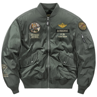 VIP美式复古飞行员羽绒服男短款冬季2025新款刺绣棒球服加厚外套