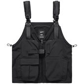 VIP机能马甲男工装 多口袋无袖 坎肩战术背心挎包外套钓鱼马夹潮牌