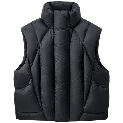 VIP冬季加厚羽绒服马甲男白鸭绒保暖背心情侣小众设计感马夹外套