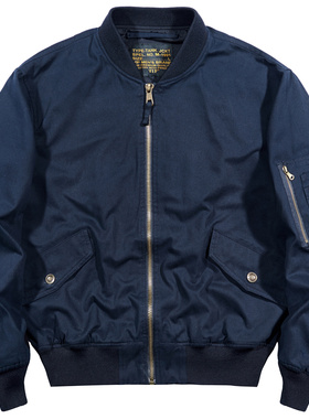 VIP春秋新款ma1飞行员夹克男潮牌棒球服大码宽松复古纯棉工装外套