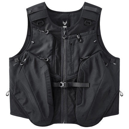 VIP潮牌解构机能工装马甲男户外多功能口袋马夹外套骑行运动背心