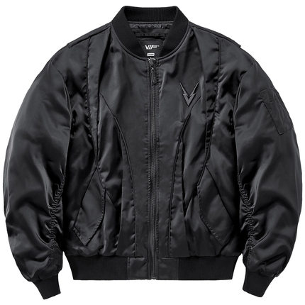 VIP解构飞行员夹克男春秋潮牌棒球服小众设计感美式宽松工装外套