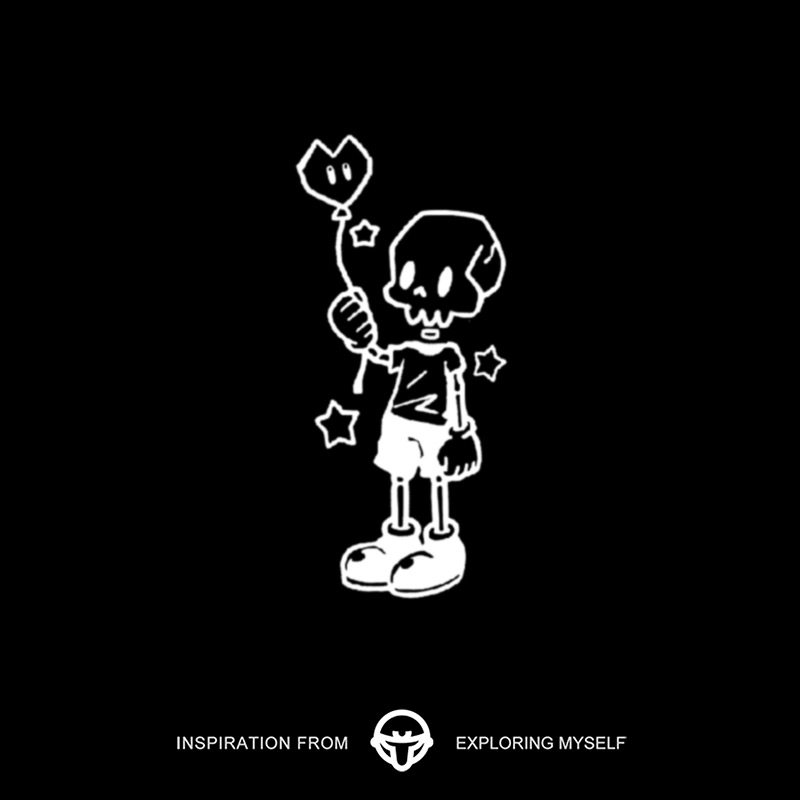 再变 骷髅男孩星星草木纹身贴男纸防水防汗ins有趣可爱贴纸爱心