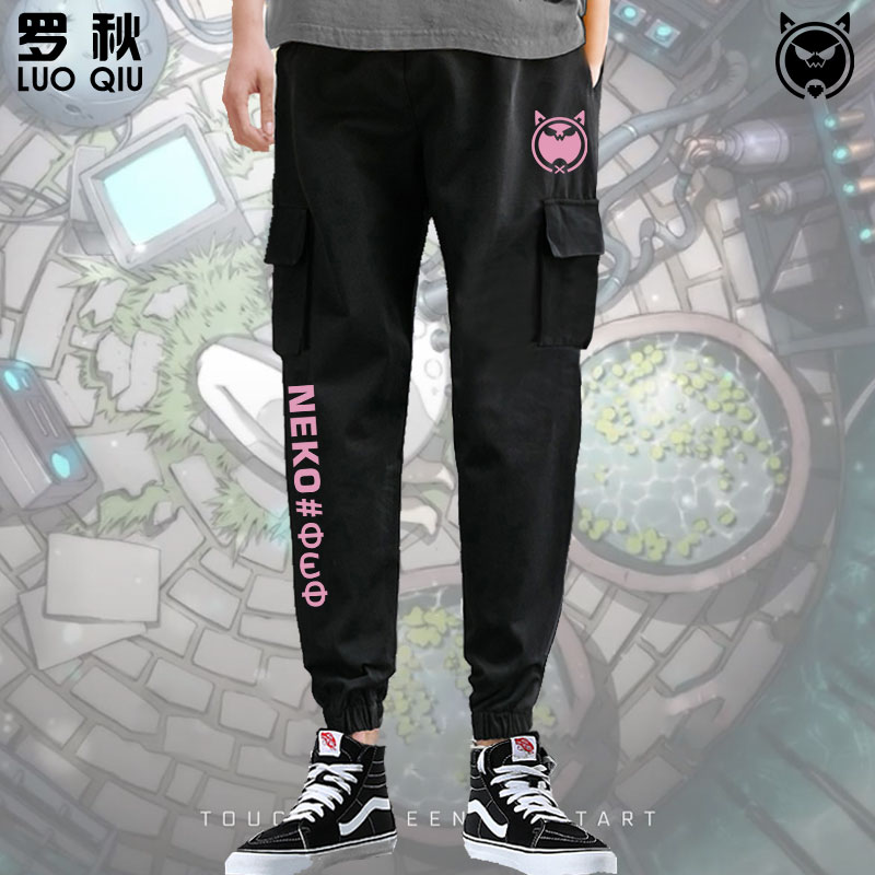 音乐工装束脚运动长裤