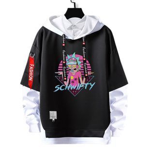 瑞克与莫蒂周边美剧动漫和莫迪联名连帽卫衣男女外套帽衫套头衣服