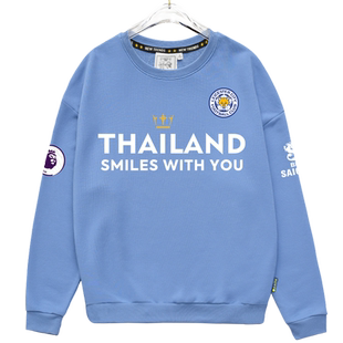 莱斯特城队服男女狐狸城瓦尔迪足球衣服圆领卫衣套头男女运动长袖