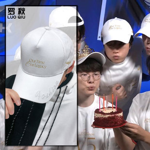 T1战队服S14总决赛夺冠军纪念5五冠faker同款 鸭舌帽子男女棒球帽