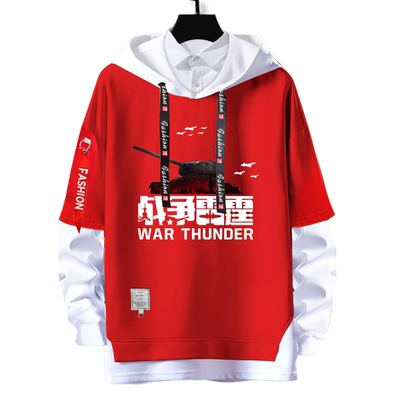 游戏假两件休闲连帽卫衣可定制