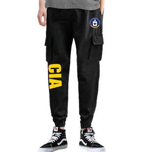 CIA美国中央情报局特工探员电影电视剧工装裤子男束小脚休闲长裤