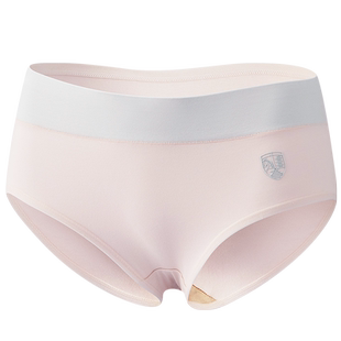 女士内裤女纯棉100%全棉5A级抗菌彩棉裆少女女生夏季中腰三角短裤