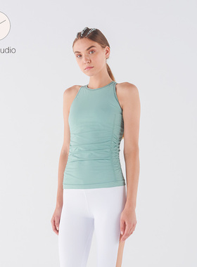 【Fit2Studio】NUX美国加州小众品牌浅绿运动修身无袖背心Tank