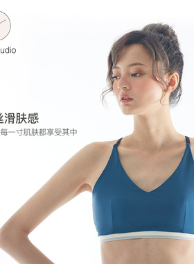 【Fit2Studio】Splits59春夏小众运动内衣美背瑜伽背心深蓝色文胸