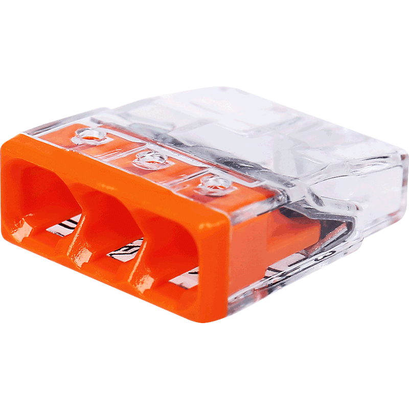 WAGO万可2273-203整盒100只一分二接线端子电线快速接头连接器