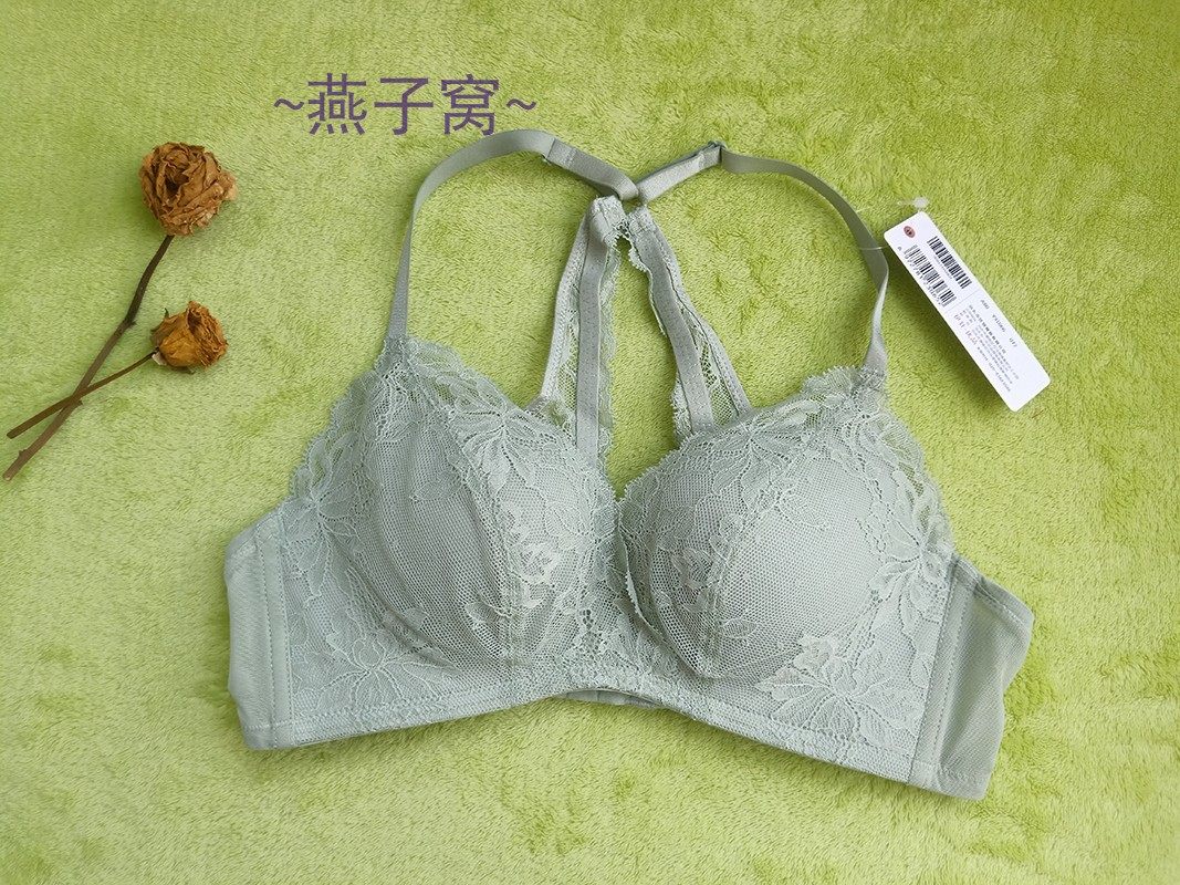 不掉肩带聚拢上托 交叉美背 内衣女性感无钢圈文胸 曼系列Y91066
