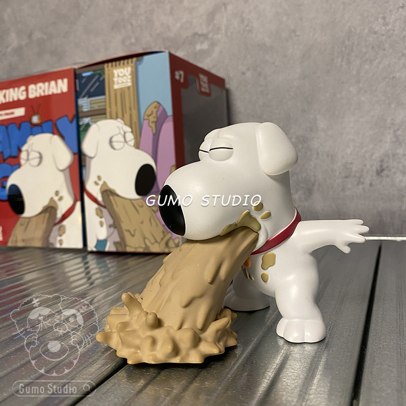 YOOTOOZ恶搞之家呕吐布莱恩公仔