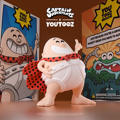 GUMO内裤队长 戴夫皮尔奇 动画正版彩盒手办 Captain Underpants