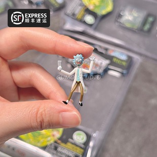 GUMO瑞克和莫蒂Rick and Morty便便洞手办公仔正版微型迷你模型