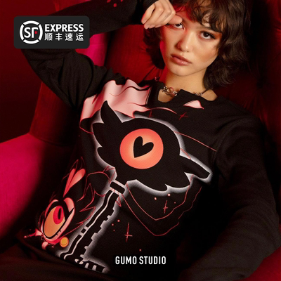 GUMO地狱客栈正版官方谷子周边服饰Hazbin Hotel KeeKee奇奇长袖