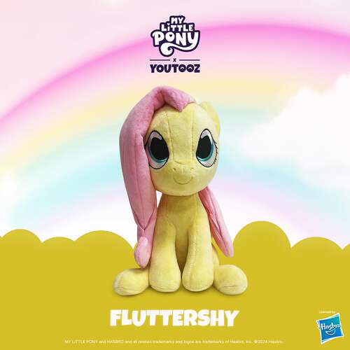 GUMO 小马宝莉 正版毛绒玩偶 My Little Pony 23cm Fluttershy