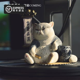 GUMO现货JXK康猛生死有命富贵在天加菲猫萌宠物可爱动物潮玩正版