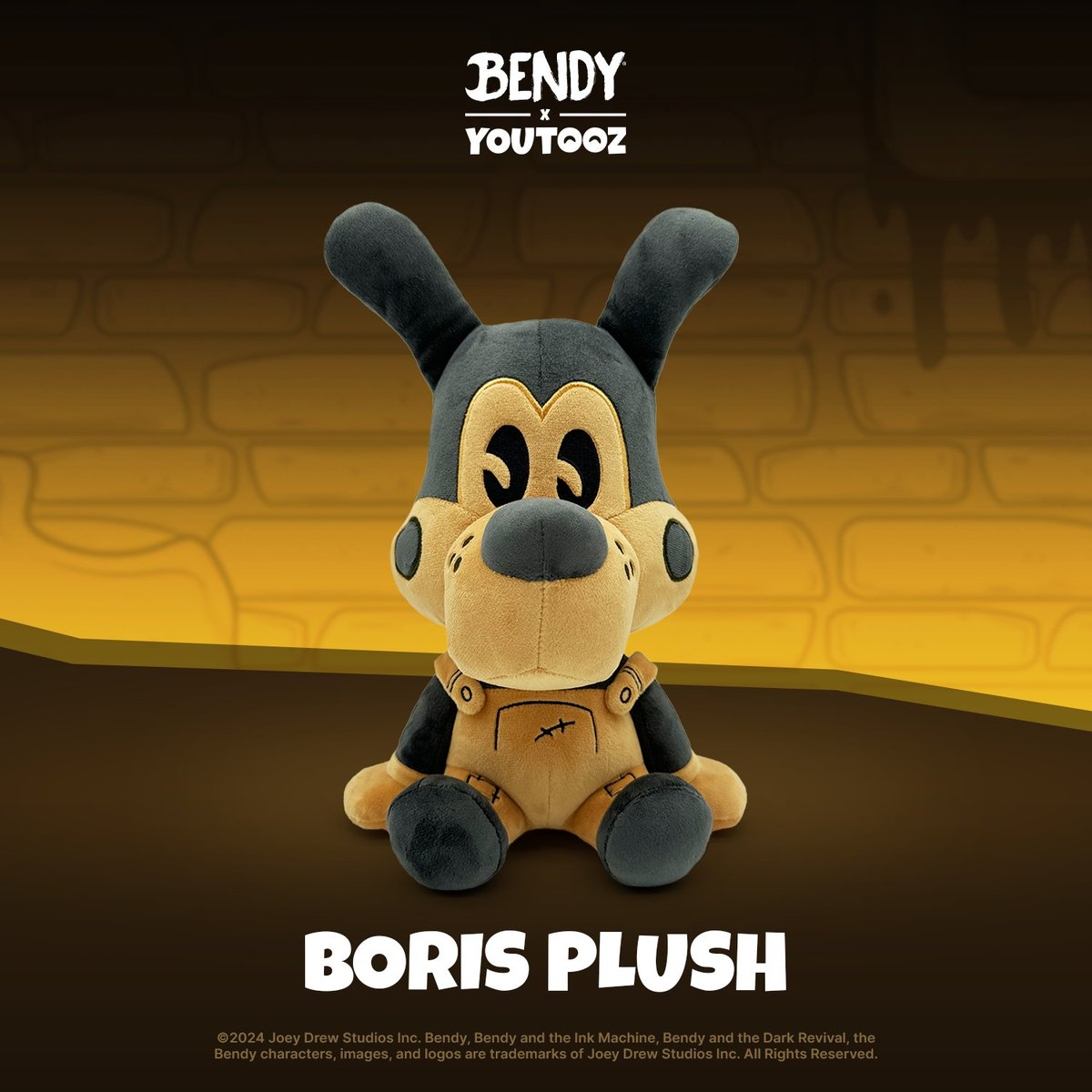 GUMO 班迪与黑暗复兴 官方周边玩偶 Bendy Boris 23cm
