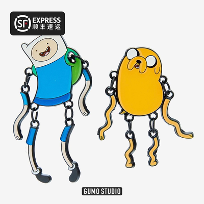 GUMO美国探险活宝周边官谷徽章别针 芬恩阿宝老皮 Adventure Time