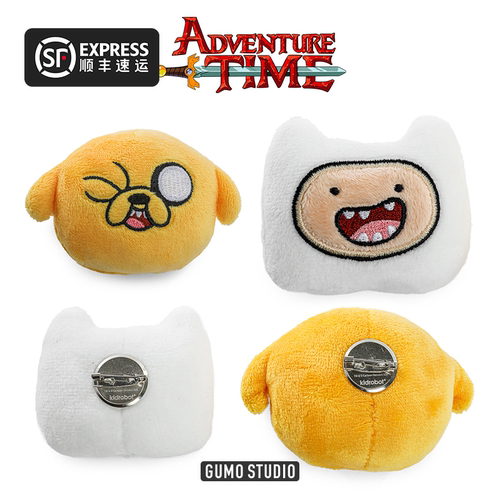 GUMO现货老皮Jake杰克Finn芬恩Adventure Time探险活宝徽章胸针