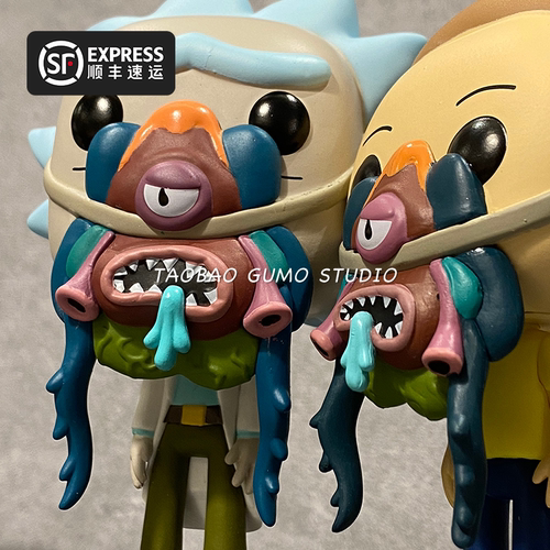 funko现货瑞克莫蒂抱脸虫玩具