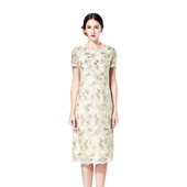 气质蕾丝刺绣蕾丝女网纱短袖 奈昕个性 化私人定制1478高端潮牌短袖