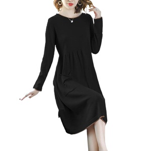 奈昕让您穿着好看个性化私人订制 133328 new dress韩版简约纯色