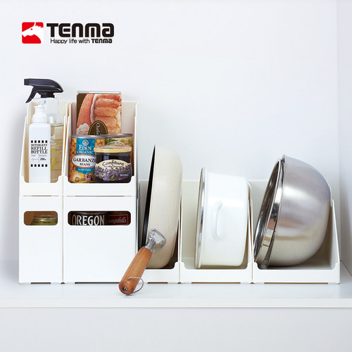 Tenma橱柜收纳筐厨房锅具收纳盒