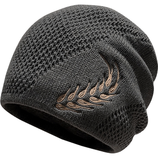 帽子男冬季护耳保暖毛线帽秋冬男款棉帽防风防寒男士大头围针织帽