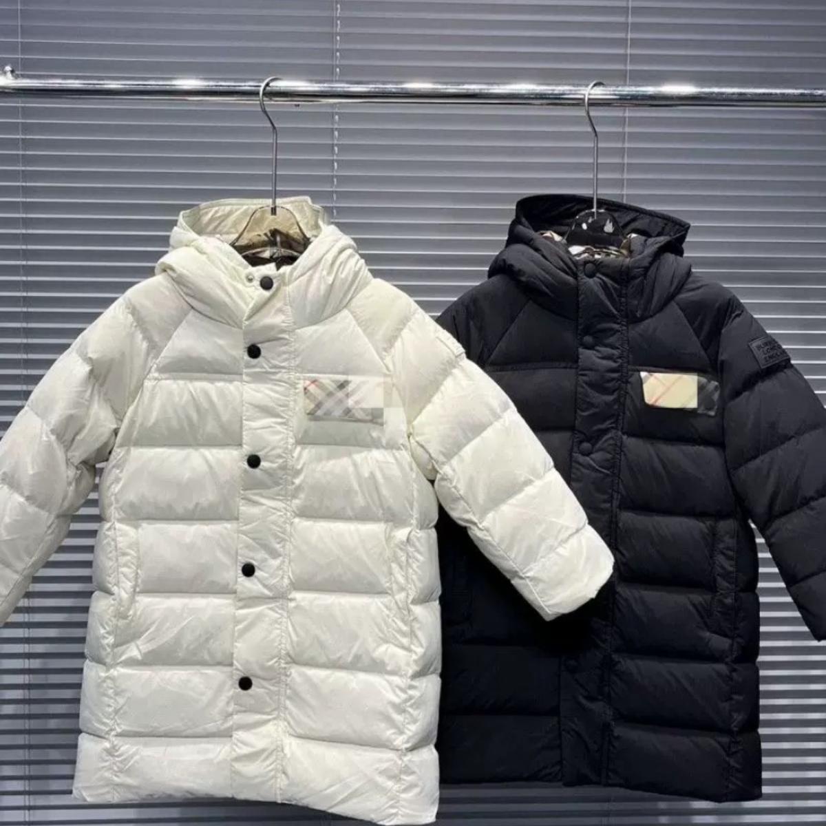 中长款厚款男大童羽绒服男女