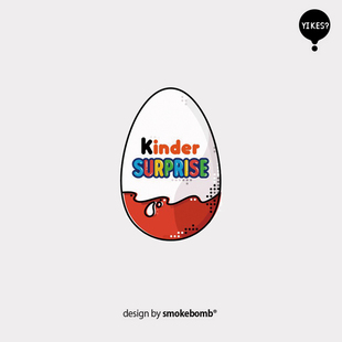 smokebomblab kids儿童创意纹身贴纸 奇趣蛋 kinder巧克力