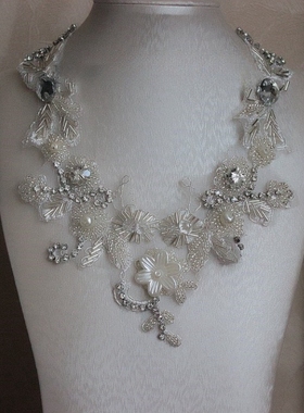 服装领口肩饰配件配饰大衣水钻