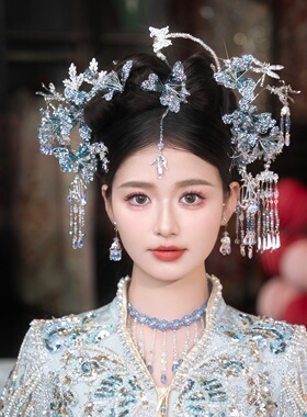 2025中式古典秀禾服新娘头饰