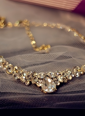 礼物搭配爱心结婚高级锁骨链