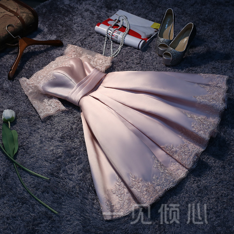 小个子晚礼服女2025夏季新款短款