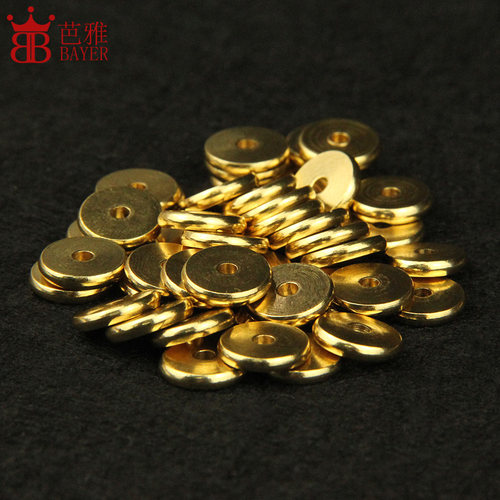 加厚黄铜手串隔片配件手链金垫片