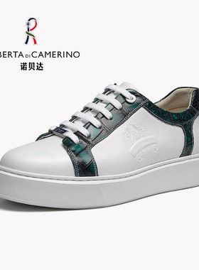 诺贝达厚底增高休闲百搭小白鞋