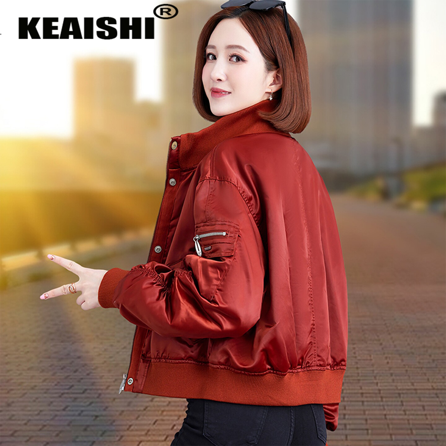 KEAISHI90白鸭绒羽绒服女冬季2025新款爆款小个子加厚夹克短外套