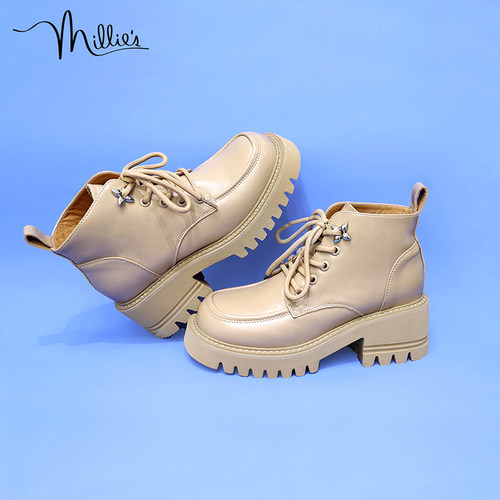 MILLIE'S商场同款时尚短靴马丁靴