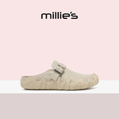一脚蹬百搭平底半拖鞋 妙丽包头勃肯拖鞋 新款 女2026春季 MILLIE