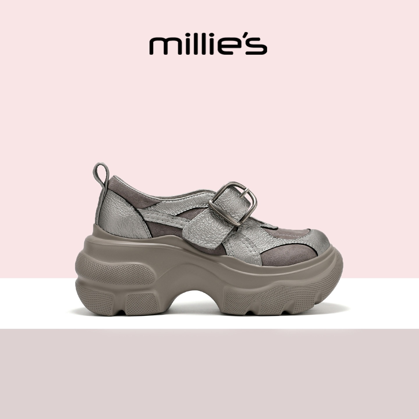 MILLIE'S/妙丽今年流行老爹鞋女2026新款夏季爆款厚底运动溯溪鞋