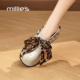 妙丽蝴蝶结厚底乐福鞋 女2026新品 MILLIE 外穿百搭增高懒人鞋